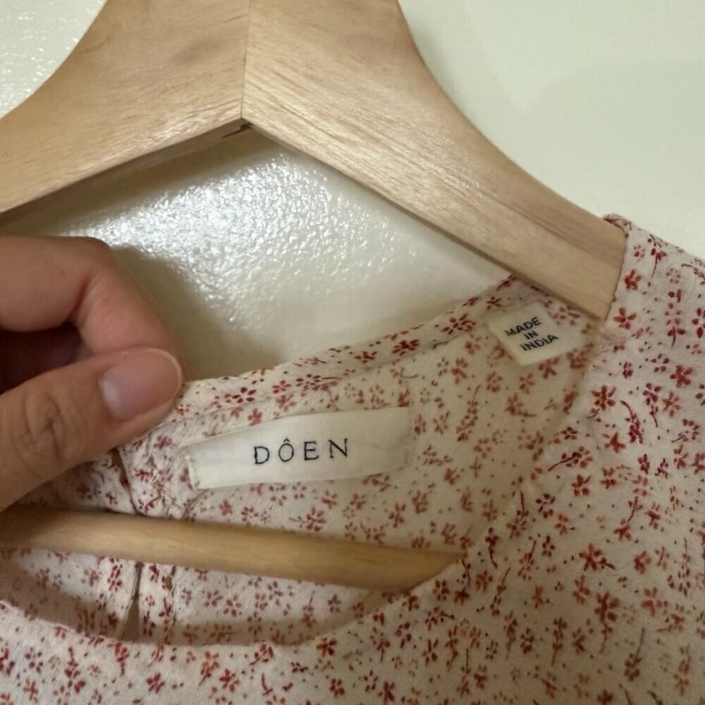 Doen Ortigia Floral Ditsy Mini Dress In Rosepink XL - Picture 6 of 10